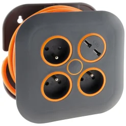 Enrouleur 7M - 3 prises 16A+2USB