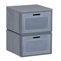 Ensemble Box Cube 2 cases pliables 30x30x60cm