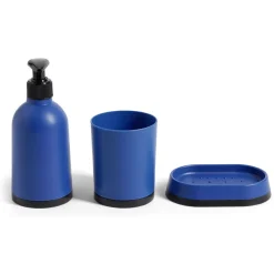 Ensemble salle de bain porte-savon, distributeur et pot