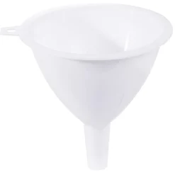 Entonnoir en plastique blanc x3