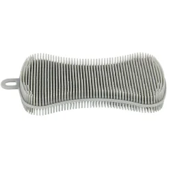 Eponge en silicone bleu rouge et orange x3