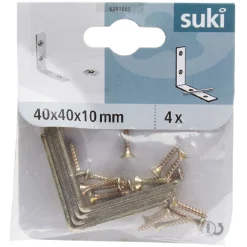 Equerre chaise 40mm x4, métal