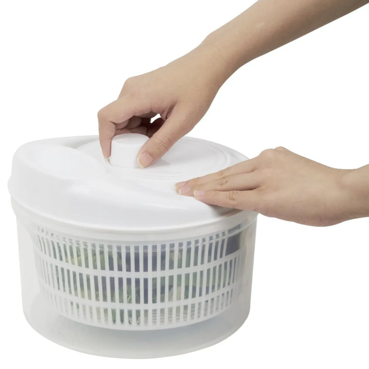 Essoreuse à salade plastique blanc 4,5l