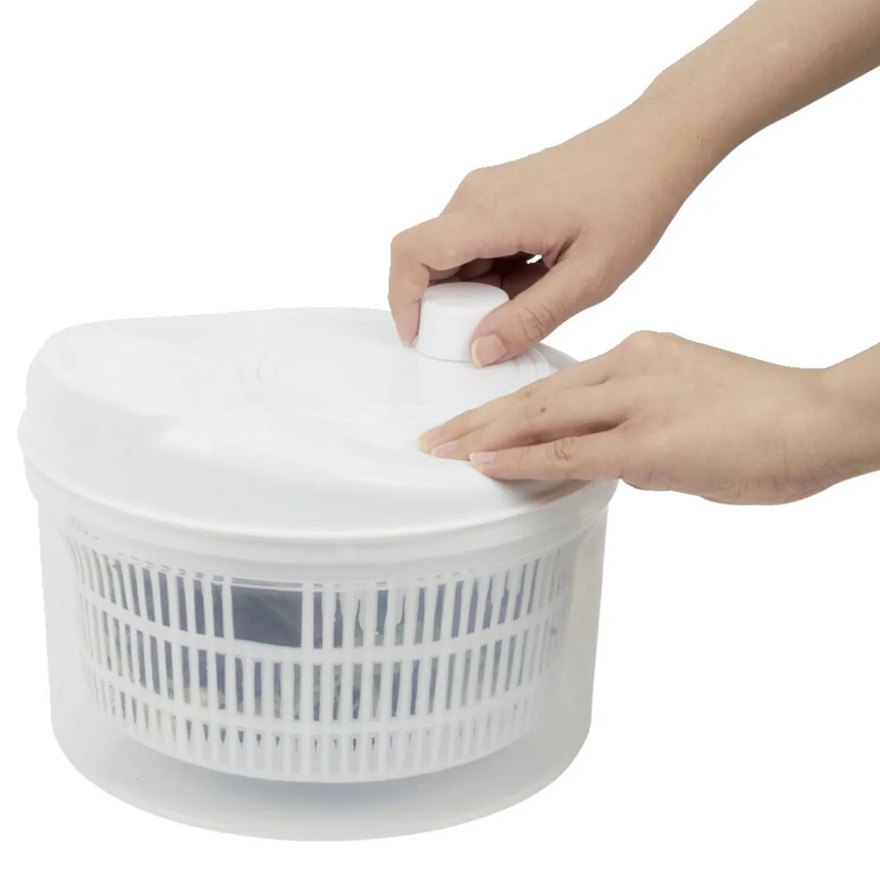 Essoreuse à salade plastique blanc 4,5l