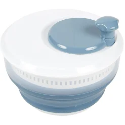 Essoreuse à salade rétractable 3,5 L bleu et blanc