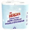 Essuie tout demi-feuille double épaisseur x 2