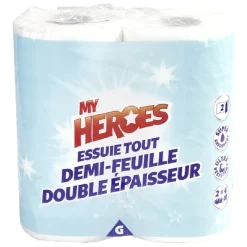 Essuie tout demi-feuille double épaisseur x 2