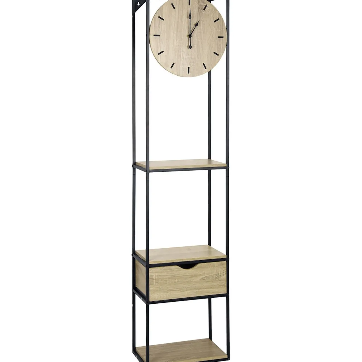 Etagère avec horloge intégrée