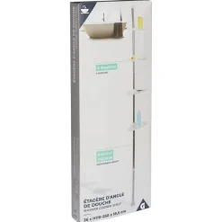 Etagère d'angle de douche 4 niveaux