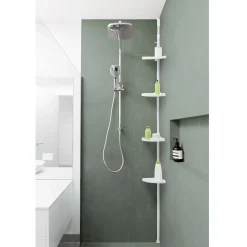 Etagère d'angle de douche extensible