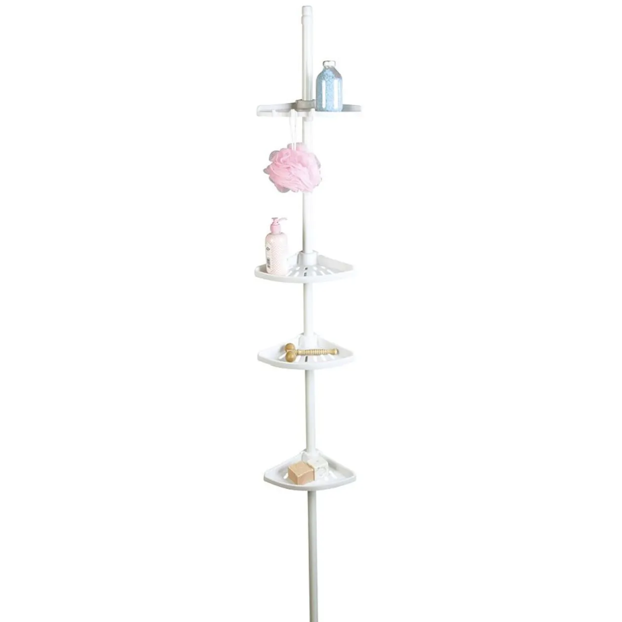 Etagère d'angle de douche extensible