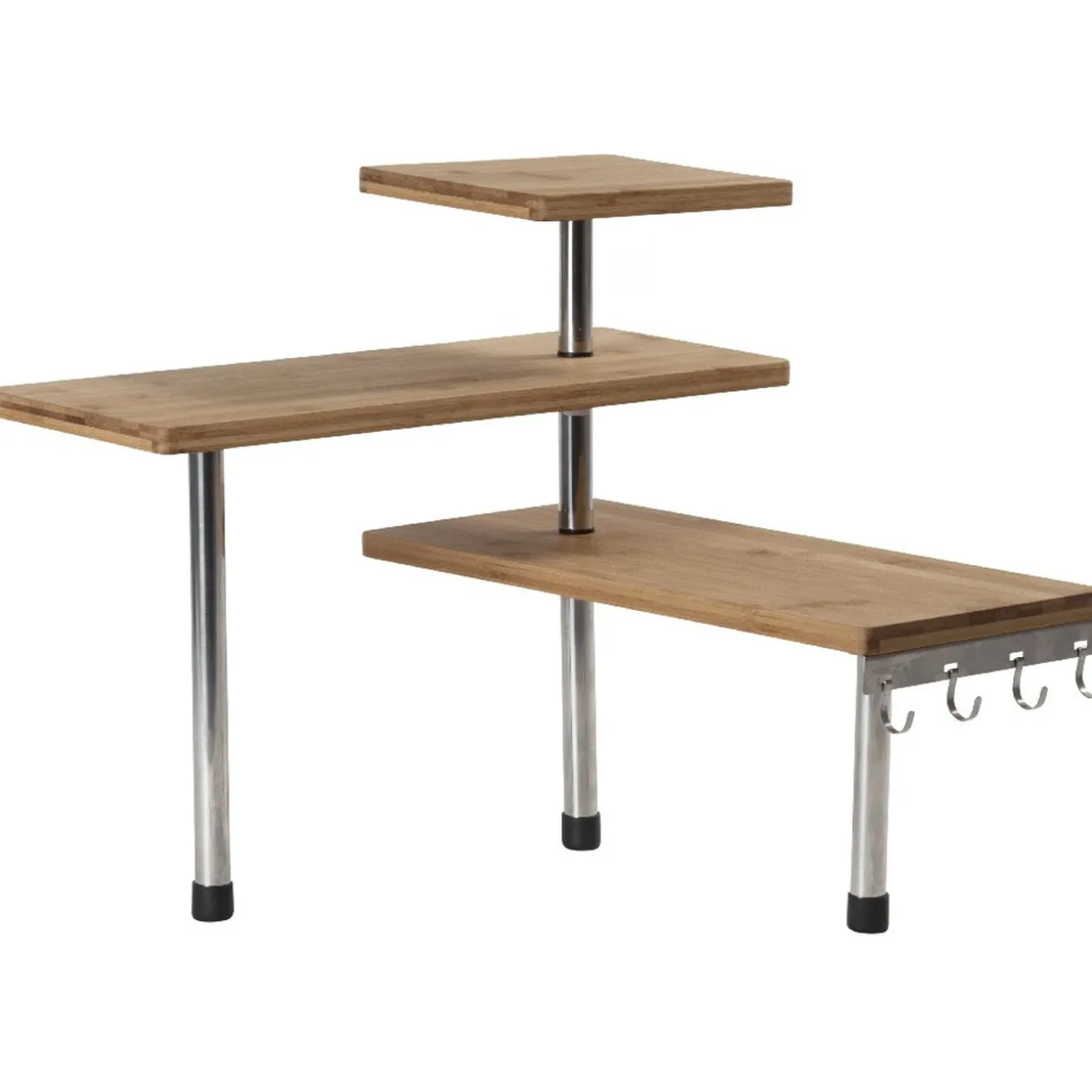 Etagère d'angle modulable en bambou