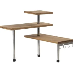 Etagère d'angle modulable en bambou