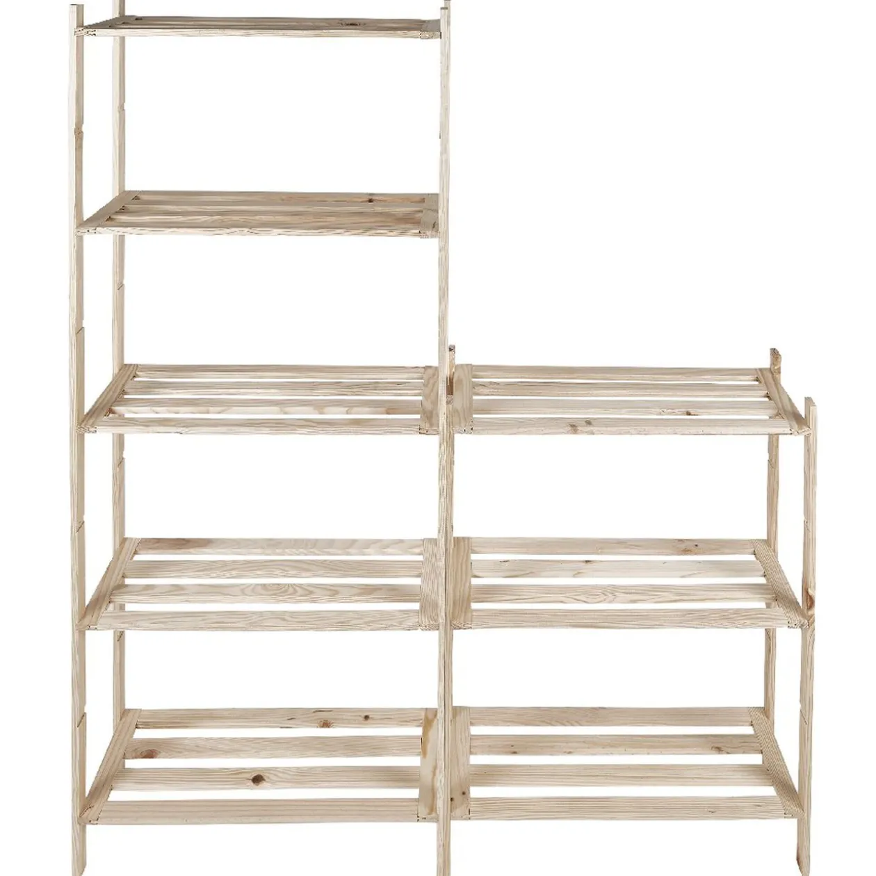 Etagère de rangement en pin x 2