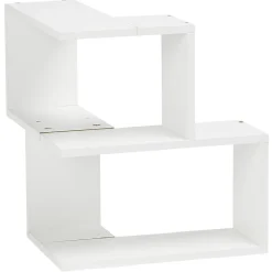 Etagère double spécial angle couleur blanc