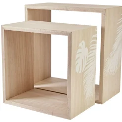 Etagère murale Jungle forme carrée x2