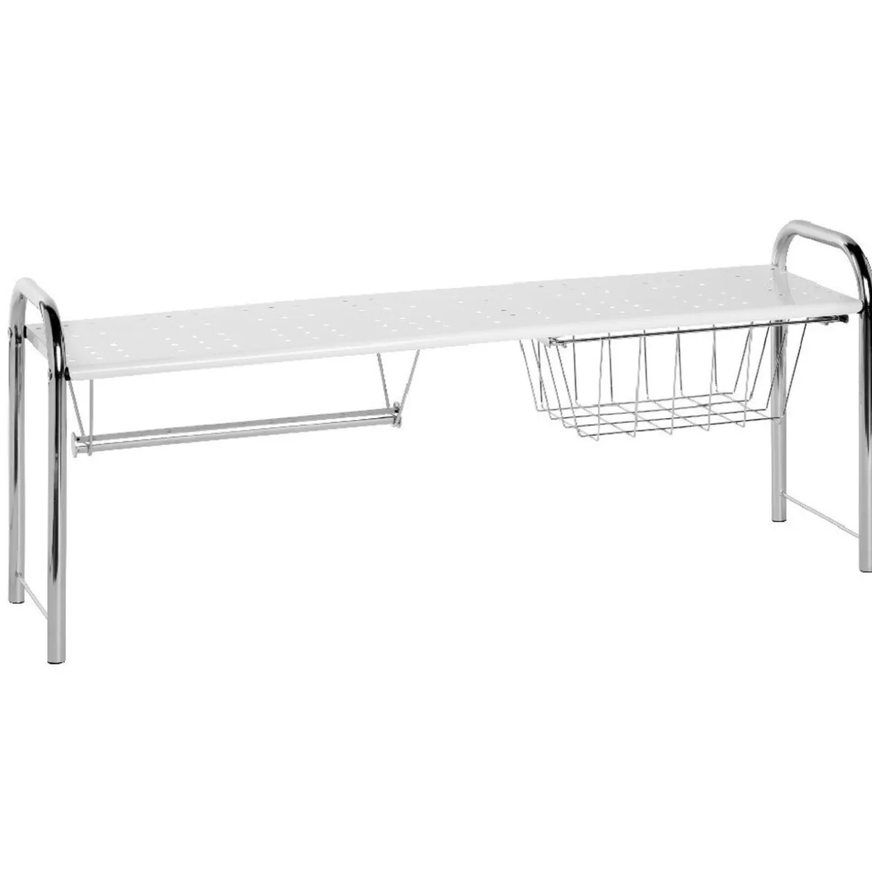 Etagère pont d'évier métallique