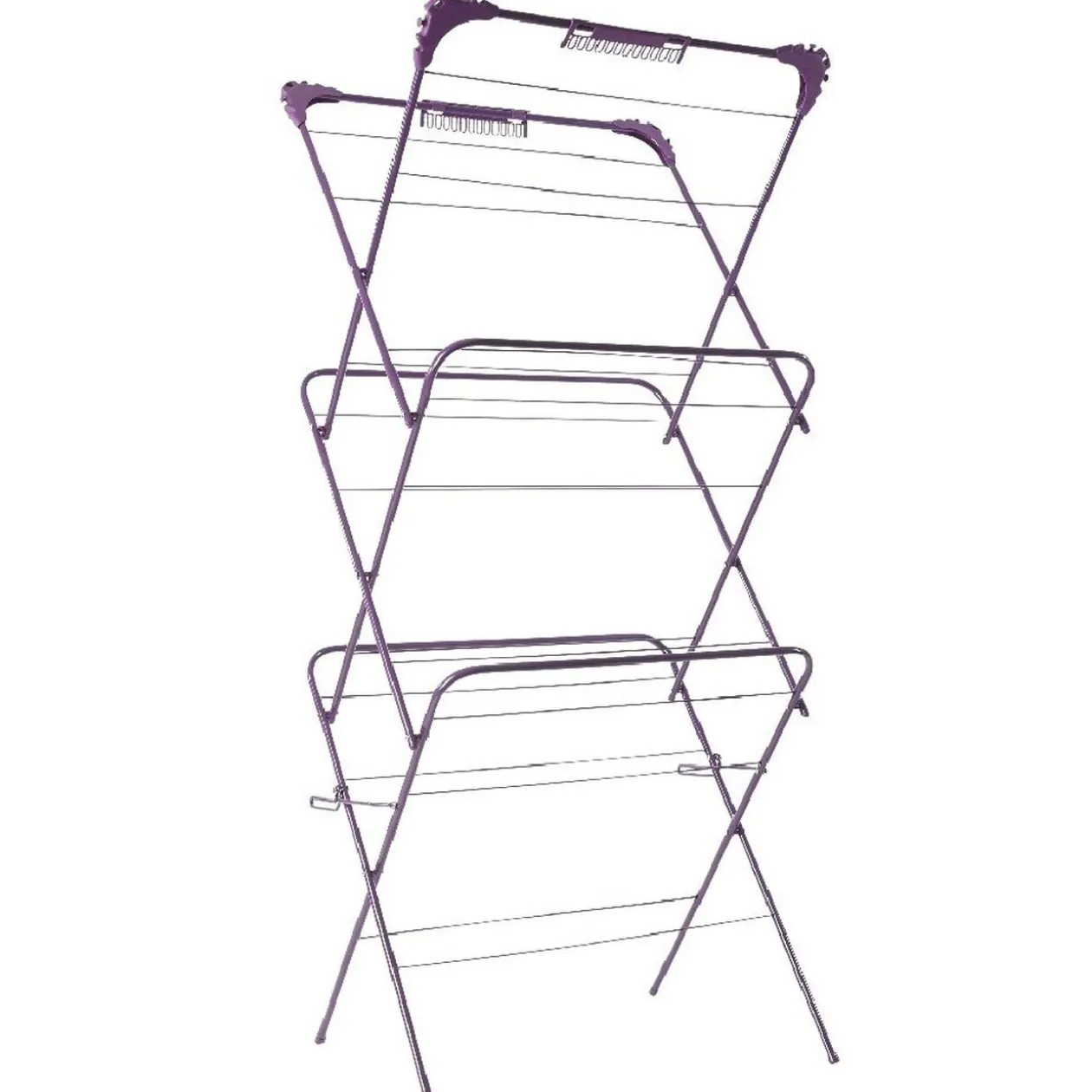 Etendoir à linge accordéon violet