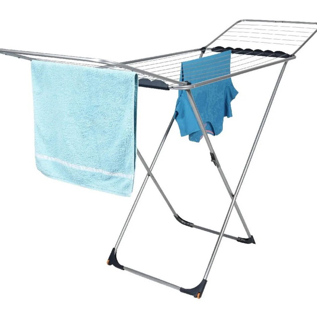 Etendoir à linge horizontal gris