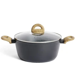 Faitout tous feux dont induction aluminium gris Ø24cm