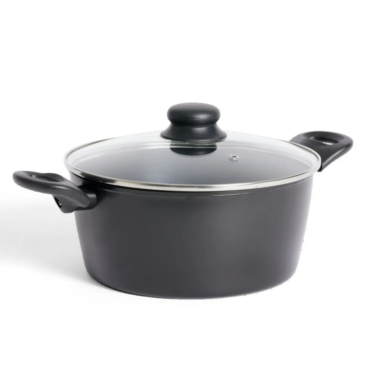 Faitout tous feux dont induction aluminium noir Ø24cm