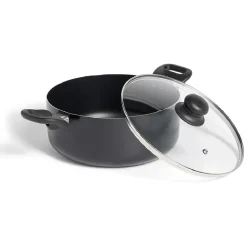 Faitout tous feux sauf induction aluminium noir Ø24cm