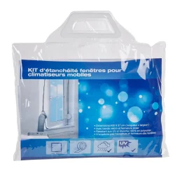 Fenêtre kit blanc pour climatiseur Hot Air Stop
