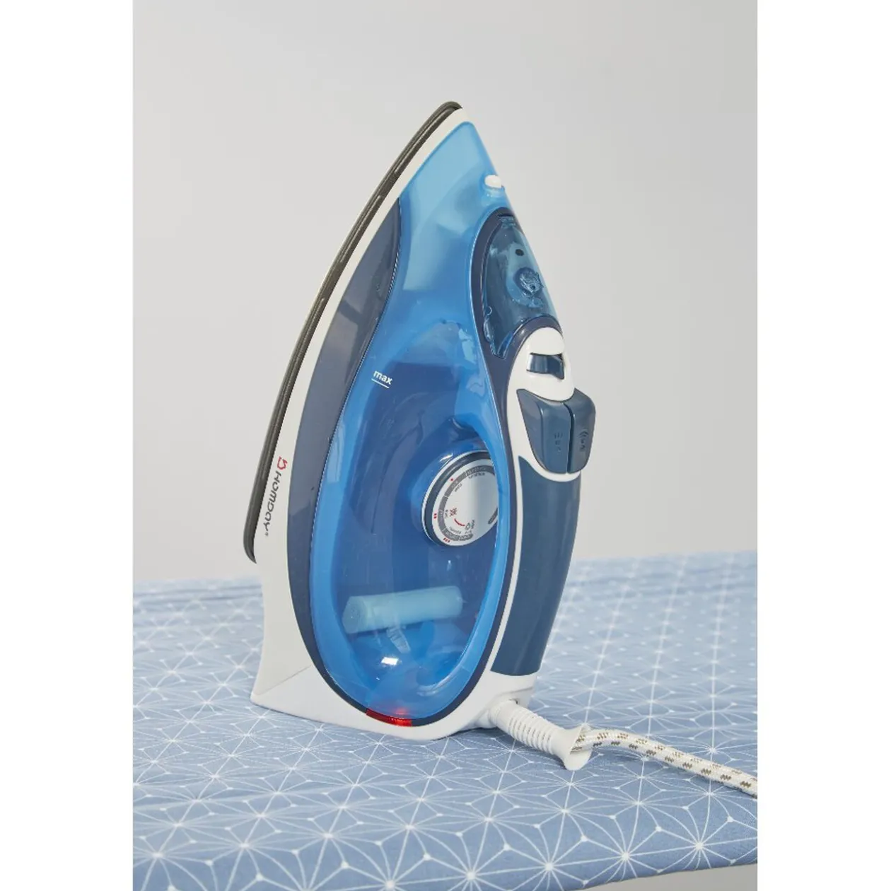 Fer à repasser Homday bleu et blanc