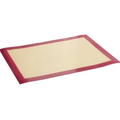 Feuille de cuisson réutilisable en fibre de verre silicone rose