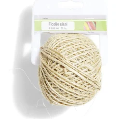 Ficelle en sisal beige Ø0,6/2 mm - L.55 m