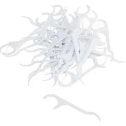 Fil dentaire avec manche cure dents 50 pièces