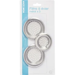 Filtre évier en métal