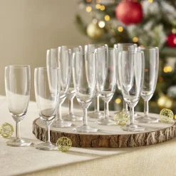 Flûte à champagne en verre 15cl x10