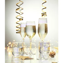 Flûte en verre Kira dorée 17cL x4