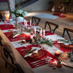 Flûte en verre transparent avec liseré doré x4