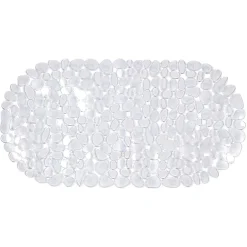 Fond de baignoire design galet pvc transparent