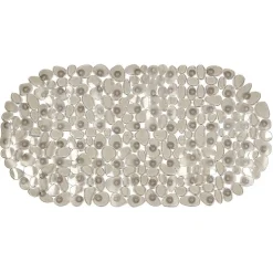 Fond de baignoire design galet pvc gris