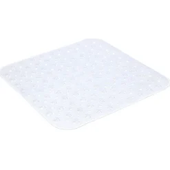 Fond de douche en pvc design bulles blanc transparent