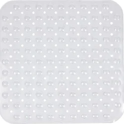 Fond de douche en pvc design bulles blanc transparent