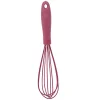 Fouet de cuisine en silicone rose