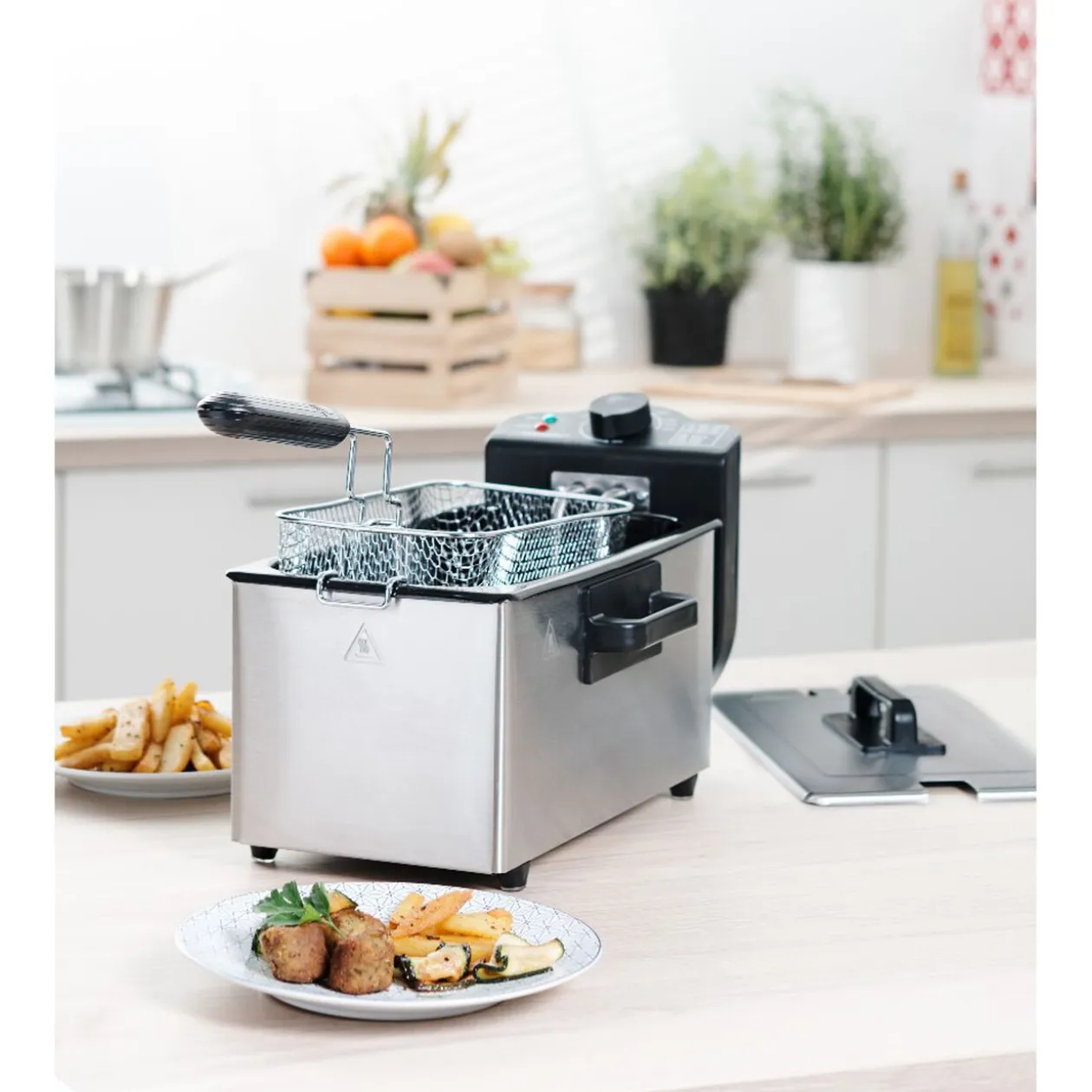 Friteuse inox Homday 3 L
