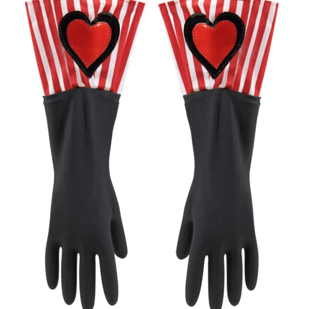 Gants de ménage noirs et rouges C'est du Propre