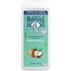 Gel douche et bain Le Petit Marseillais beurre de coco 650ml