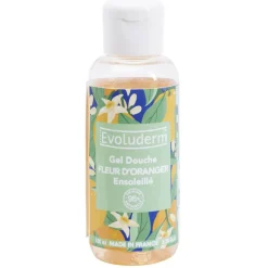 Gel douche Evoluderm fleur d'oranger ensoleillé 100ml