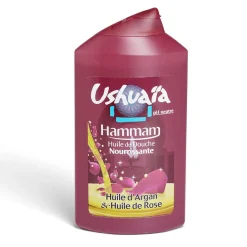 Gel douche Ushuaïa Hammam nourrisant huile d'argan et de rose 250ml