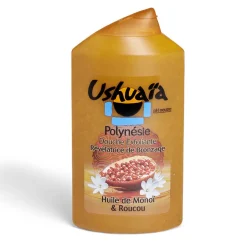 Gel douche Ushuaïa Polynésie exfoliant bronzage monoï et roucou 250ml