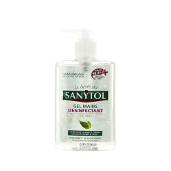 Gel main désinfectant Sanytol Thé vert hydratant et adoucissant 250ml