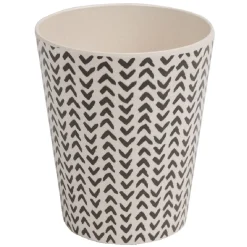 Gobelet décor géométrique noir et blanc