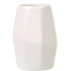 Gobelet de salle de bain forme diamant blanc