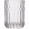 Gobelet en verre effet cristallin transparent Ø8xH10,5cm